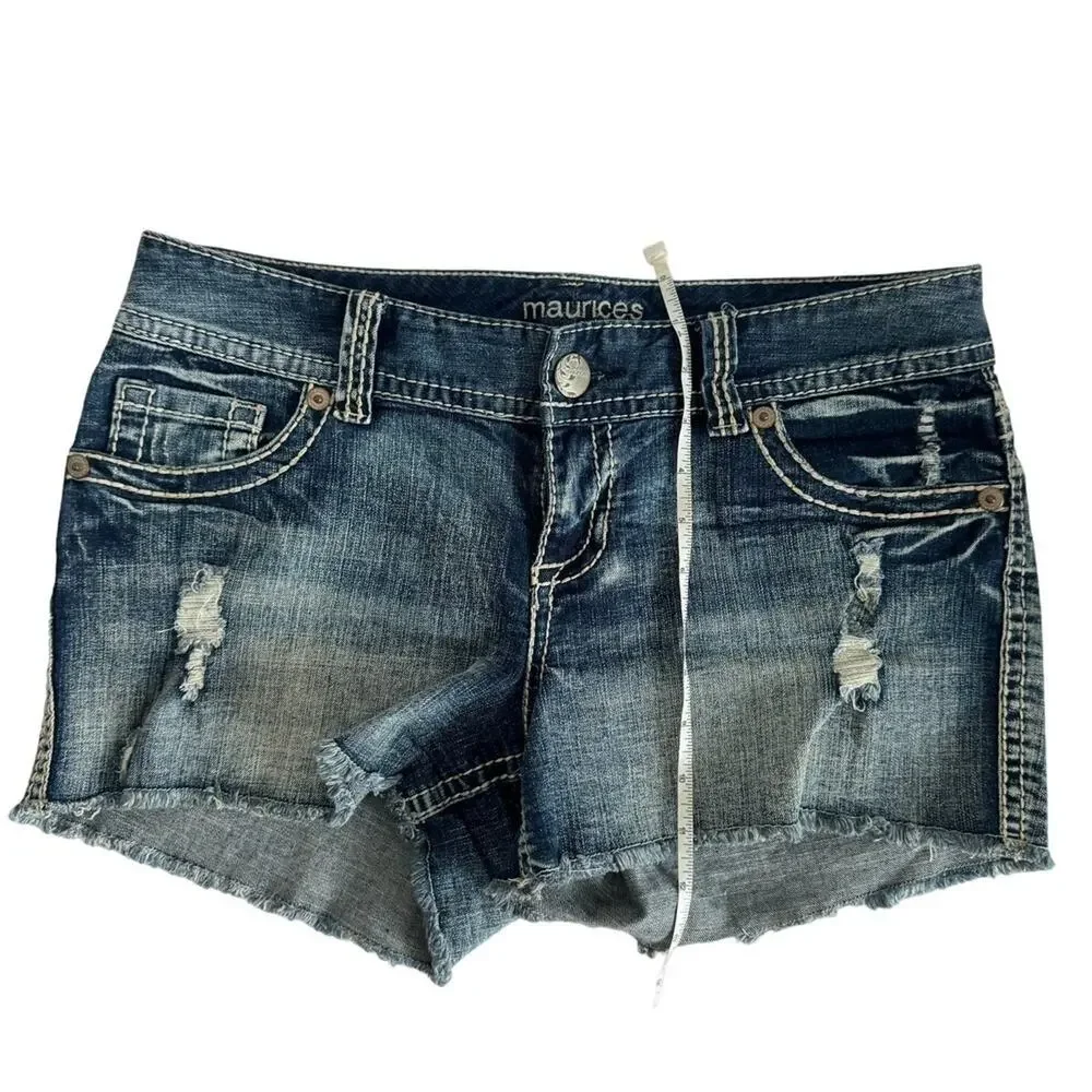 Maurices Blue‎ Jean Cut-Off Shorts Size 9/10